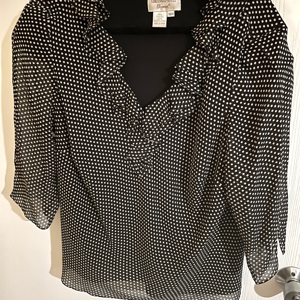 Polka dot blouse